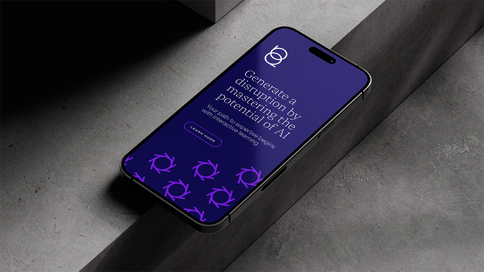 Case study image of the Bequrio.us branding in the portfolio of graphic designer Abbi Roush.