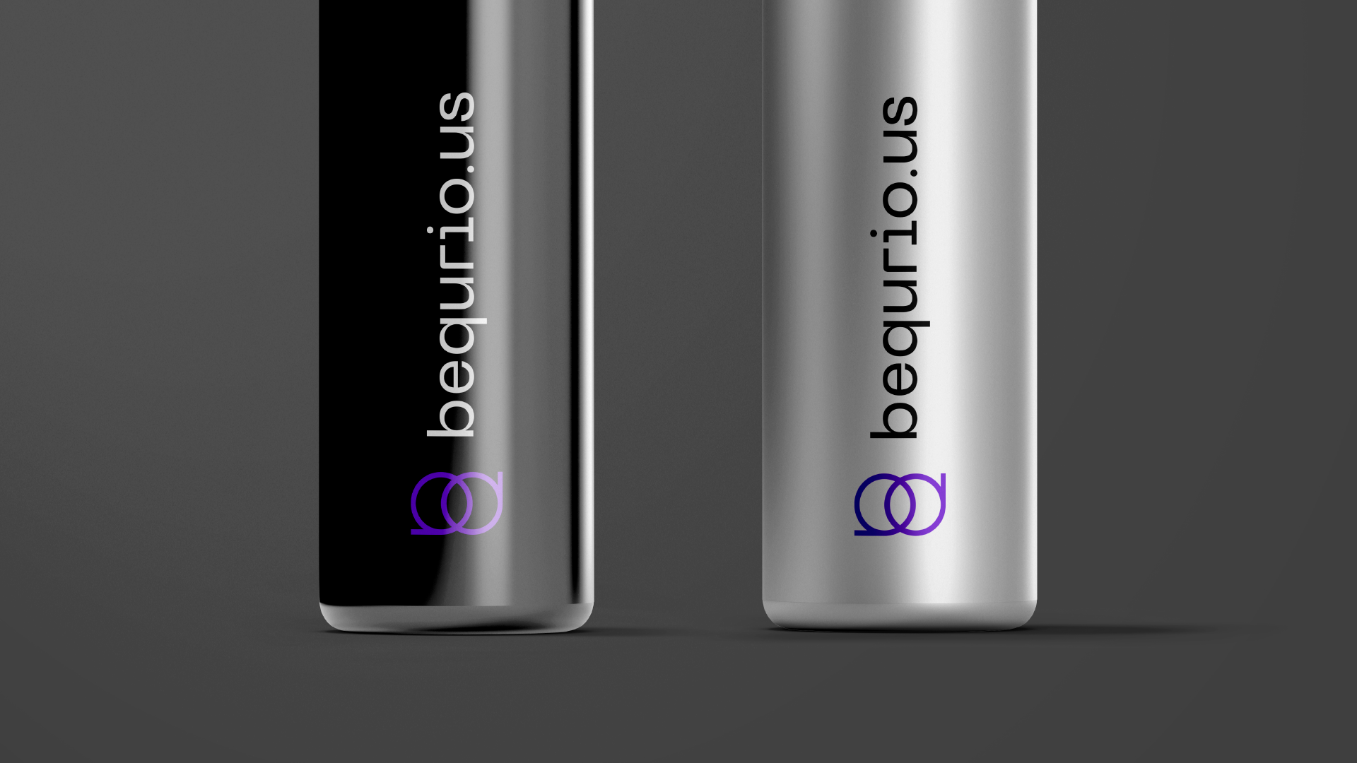 Case study image of the Bequrio.us branding in the portfolio of graphic designer Abbi Roush.
