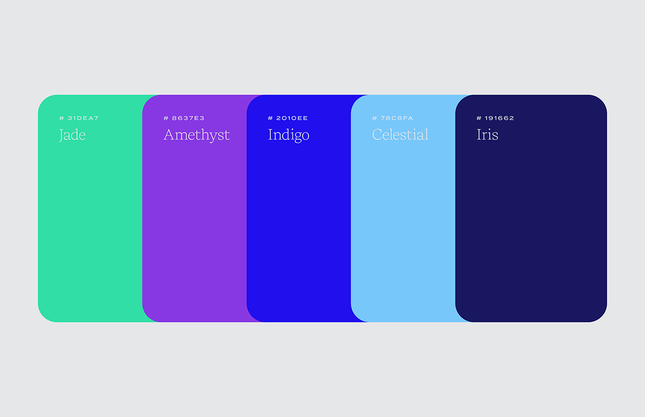 Case study image of the Bequrio.us branding in the portfolio of graphic designer Abbi Roush.
