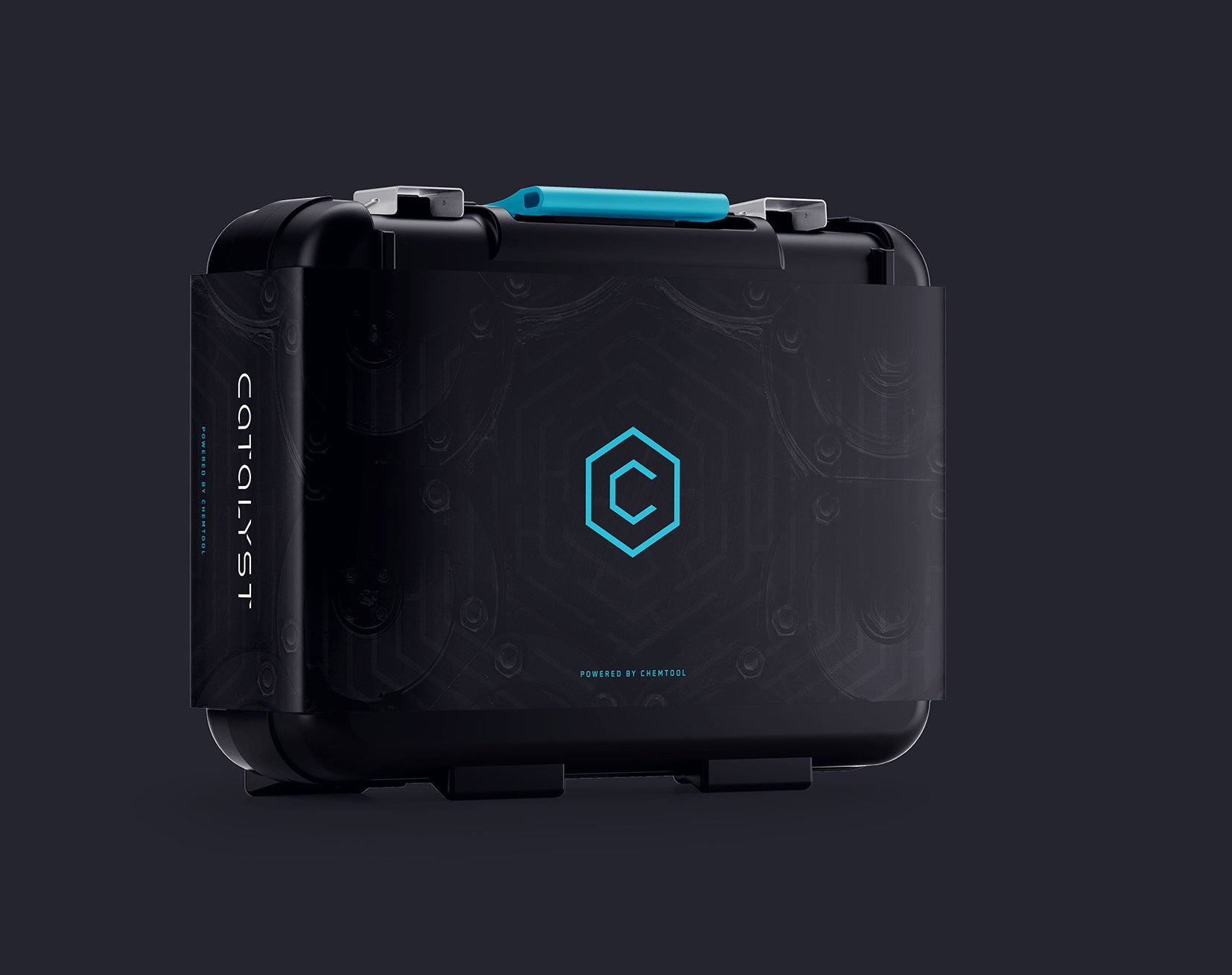 Case study image of the Catalyst by Chemtool branding in the portfolio of graphic designer Abbi Roush.