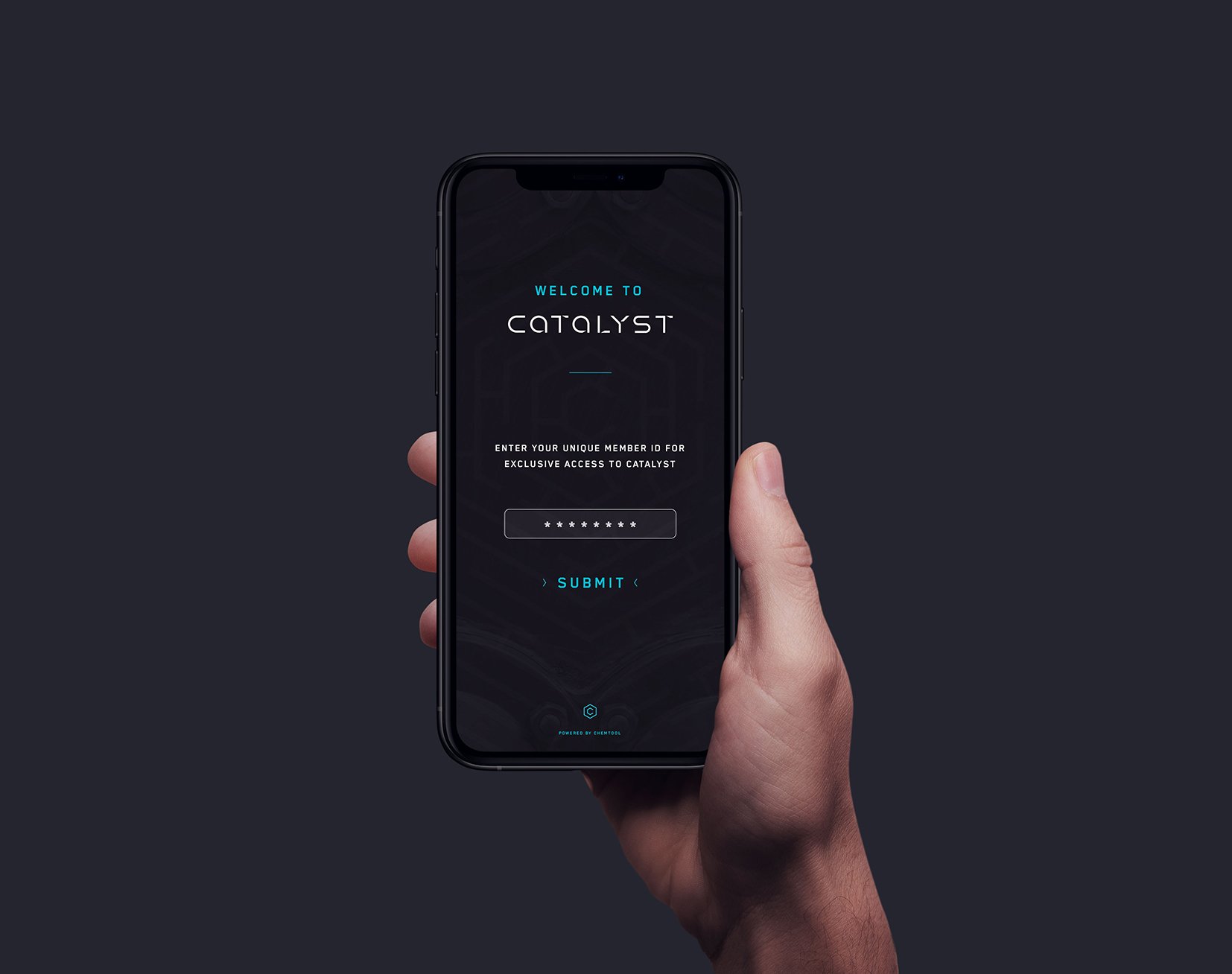 Case study image of the Catalyst by Chemtool branding in the portfolio of graphic designer Abbi Roush.