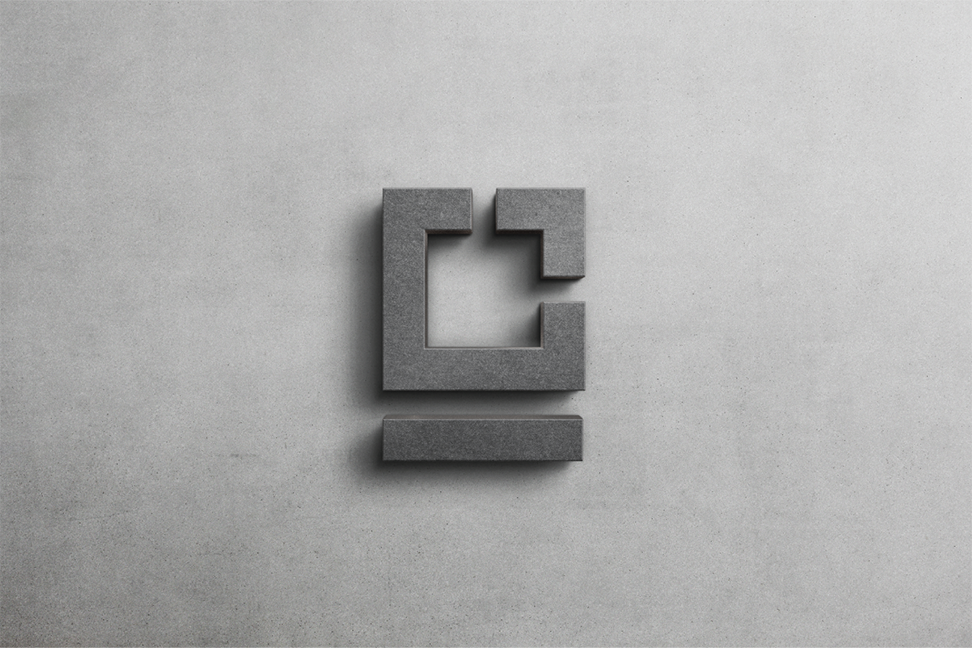 Case study image of the Concrete Logic branding in the portfolio of graphic designer Abbi Roush.
