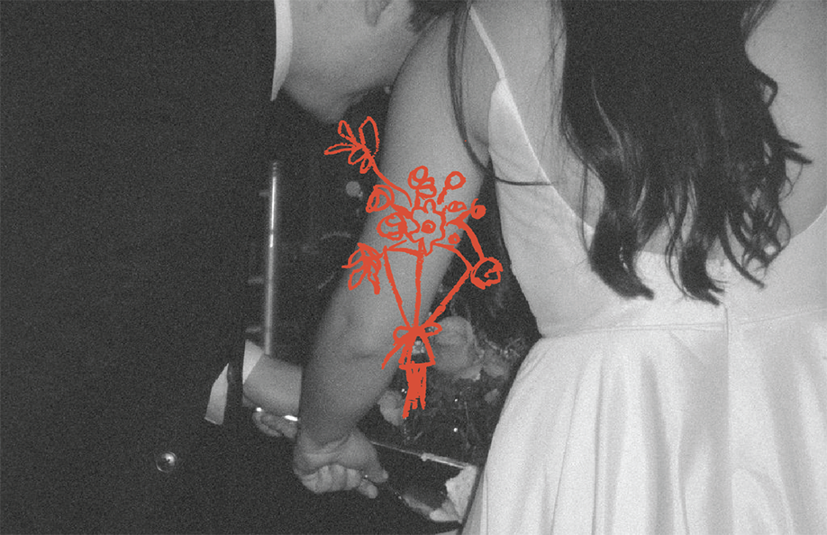 Case study image of a Rollins Mansion Wedding stationery suite in the portfolio of graphic designer Abbi Roush.