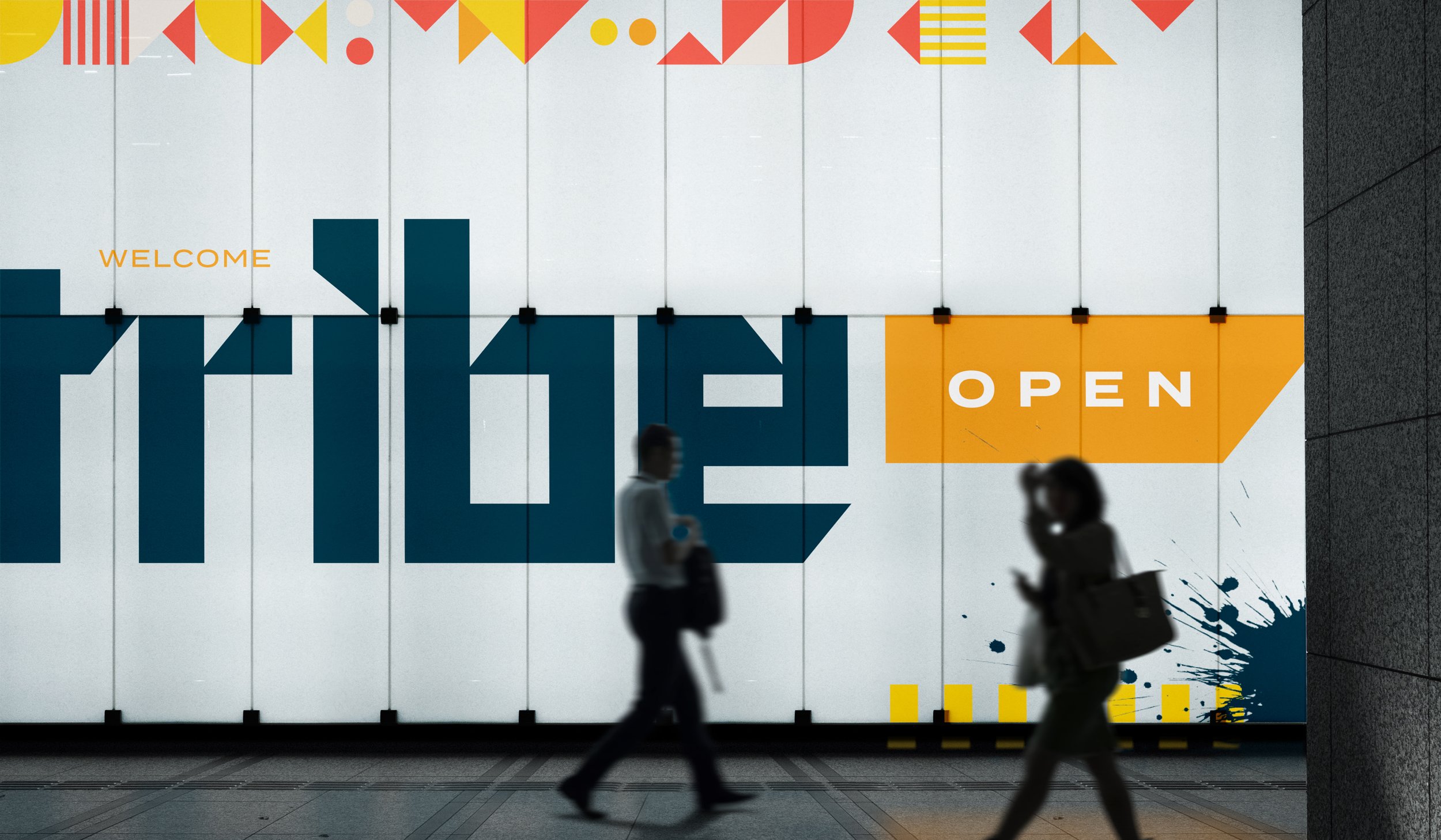 Case study image of the TRIBE Global branding in the portfolio of graphic designer Abbi Roush.