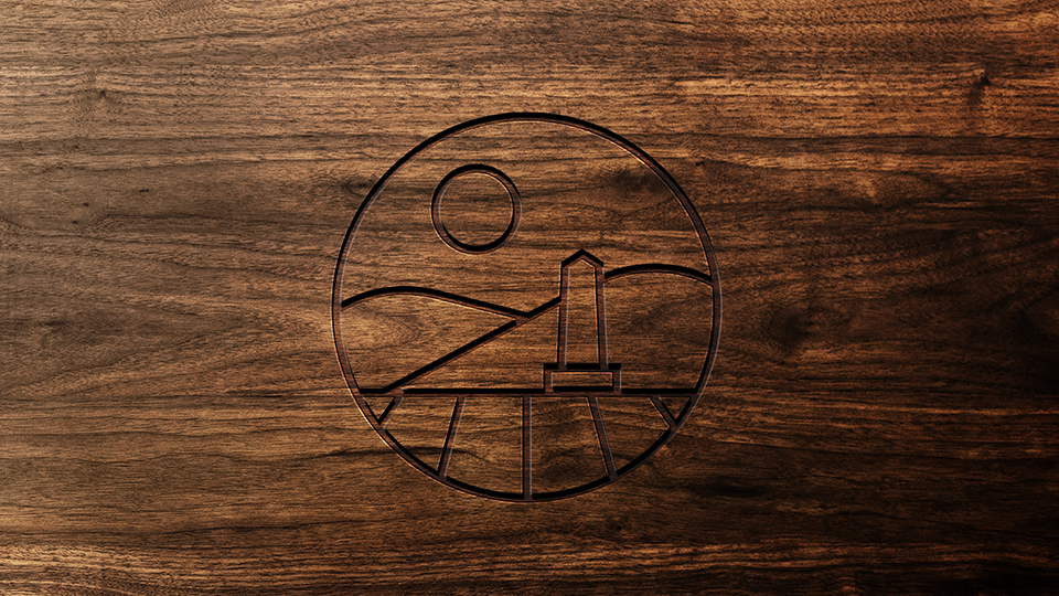 Case study image of the Woodbury Township Cemetery branding in the portfolio of graphic designer Abbi Roush.