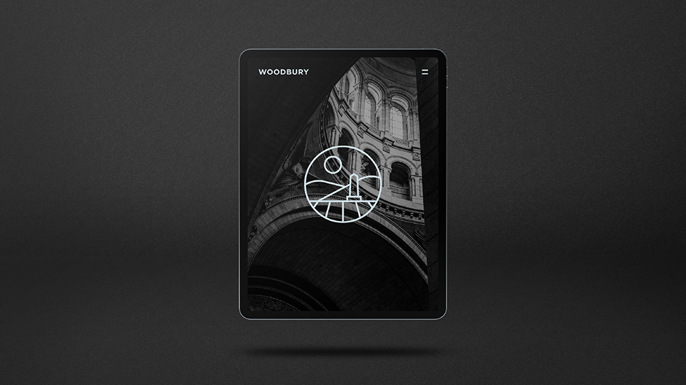 Case study image of the Woodbury Township Cemetery branding in the portfolio of graphic designer Abbi Roush.