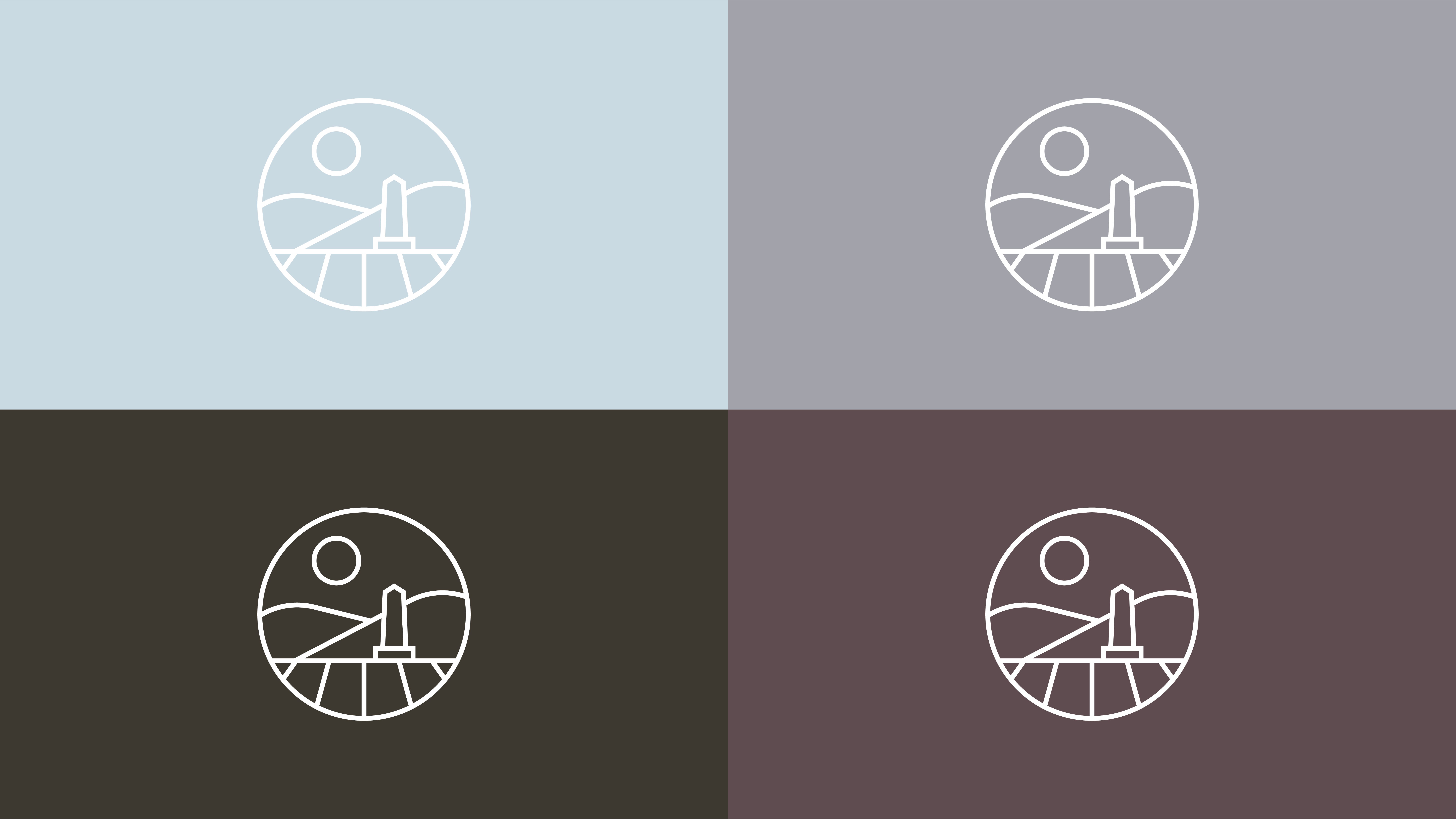 Case study image of the Woodbury Township Cemetery branding in the portfolio of graphic designer Abbi Roush.