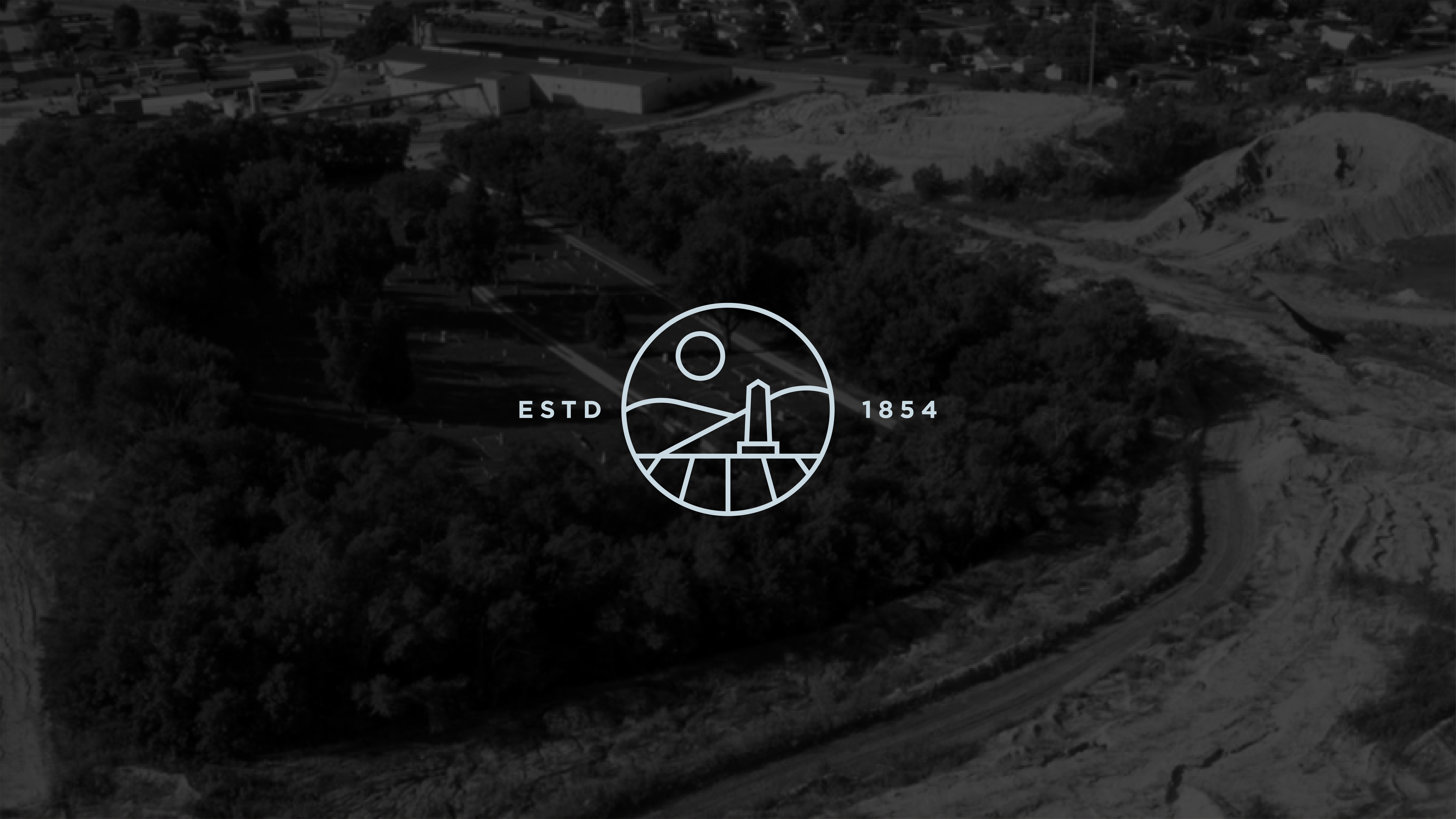 Case study image of the Woodbury Township Cemetery branding in the portfolio of graphic designer Abbi Roush.